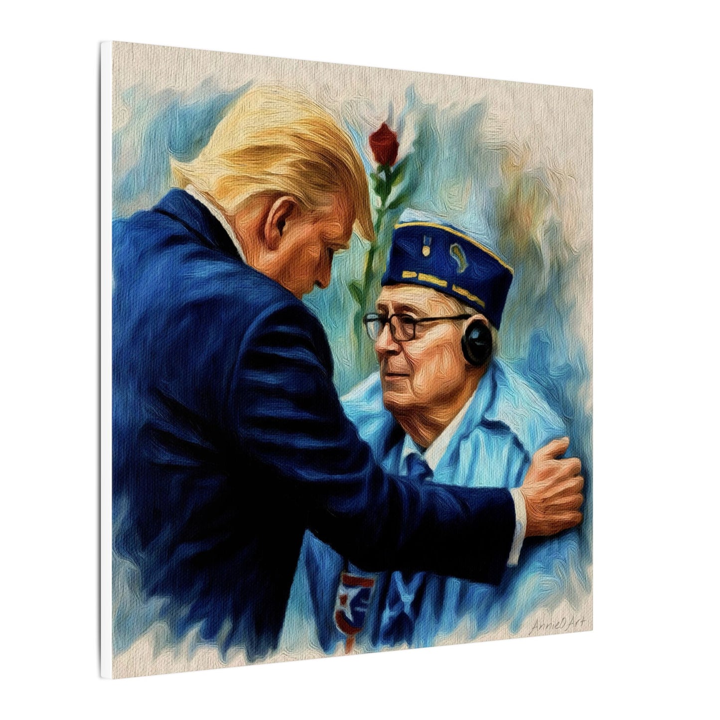 Trump/Patriotic Veteran Tribute Canvas