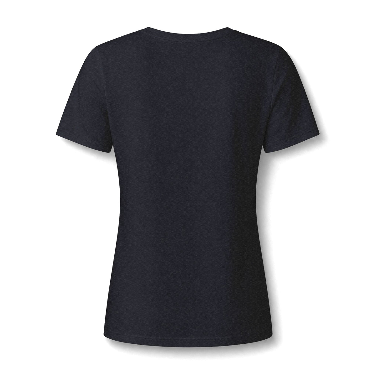 Women's V-Neck Tee — 'He Lifts Us' Christian Inspirational Graphic Shirt