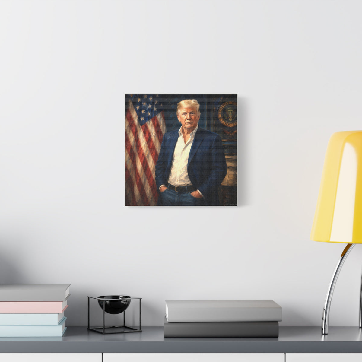Trump Patriotic Portrait Canvas