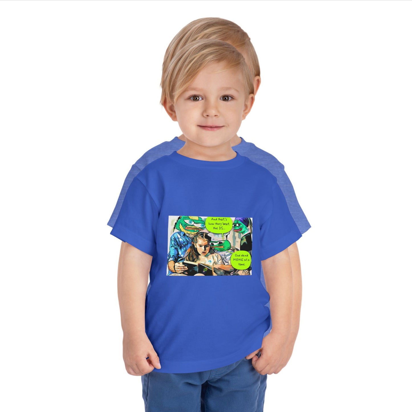 Grandkids of Anons Toddler Tee — Funny Frog Meme Family Gaming Graphic