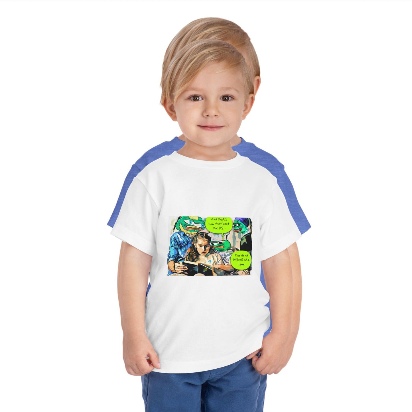 Grandkids of Anons Toddler Tee — Funny Frog Meme Family Gaming Graphic