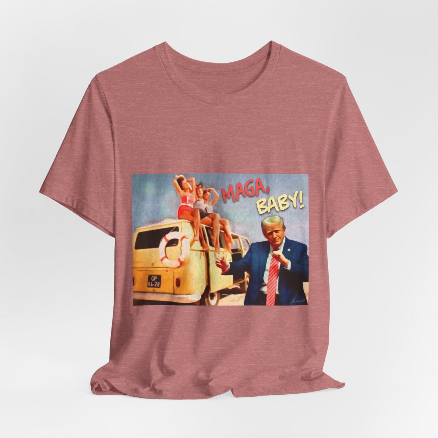 Vintage Political Graphic Tee — "MAGA Baby!"