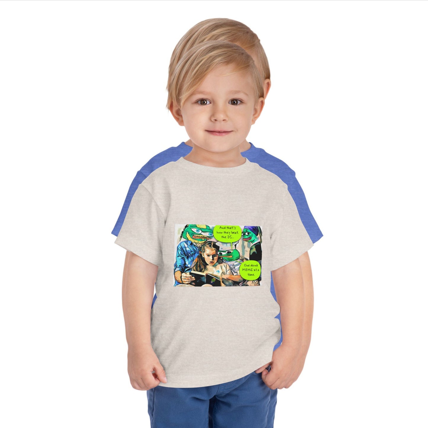 Grandkids of Anons Toddler Tee — Funny Frog Meme Family Gaming Graphic
