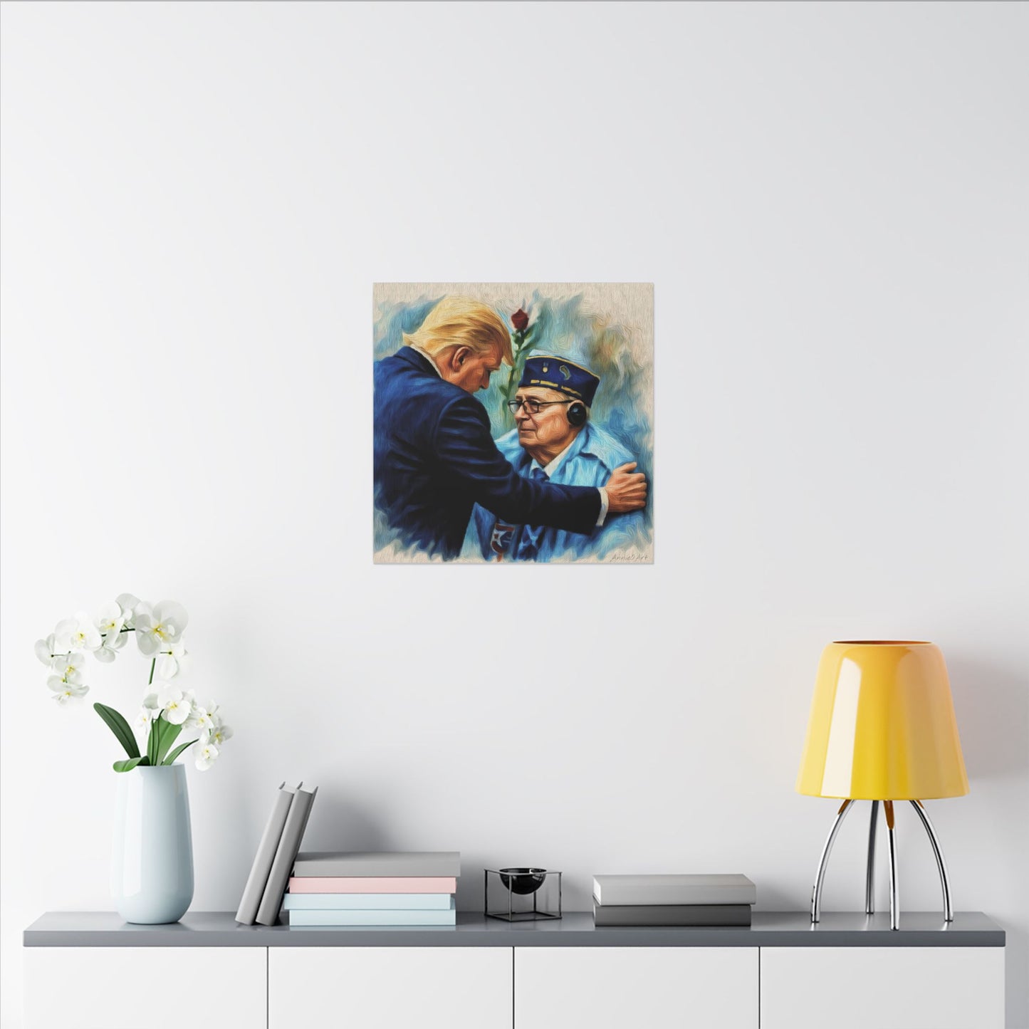 Trump/Patriotic Veteran Tribute Canvas