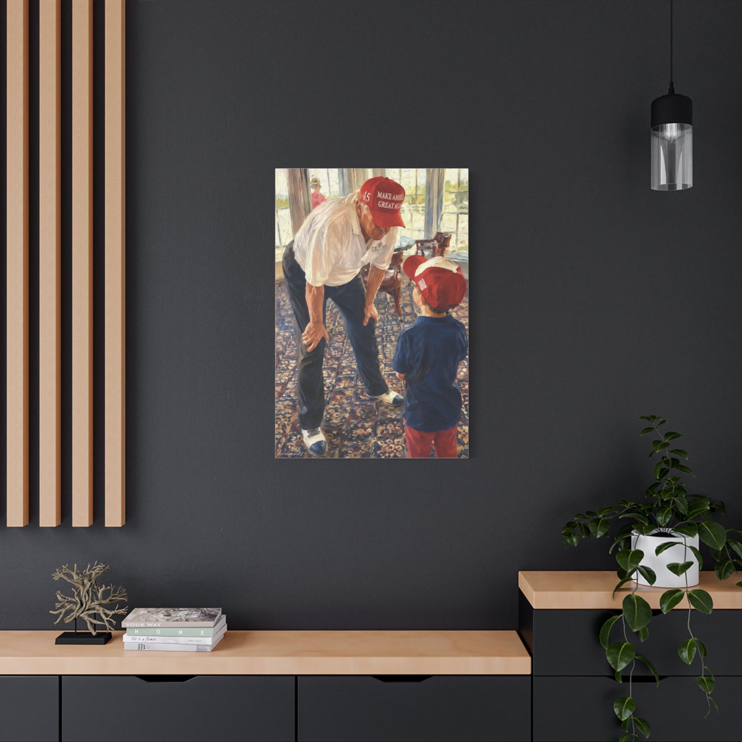 President Trump Through a Child’s Eyes —Portrait Canvas