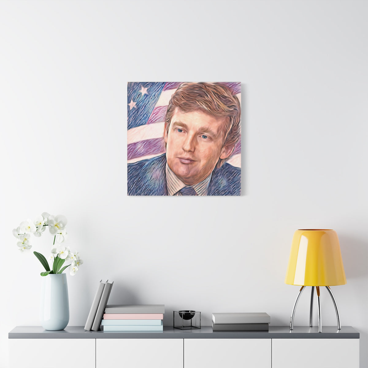 Trump Patriotic Portrait Canvas