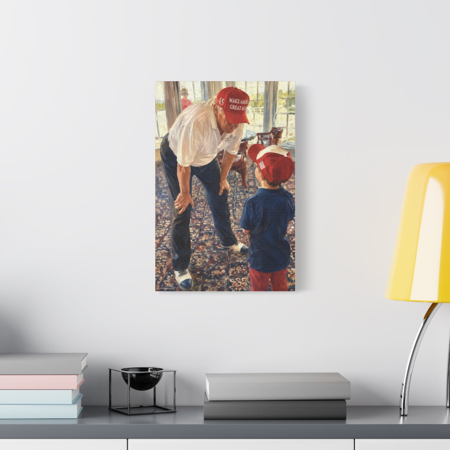 President Trump Through a Child’s Eyes —Portrait Canvas
