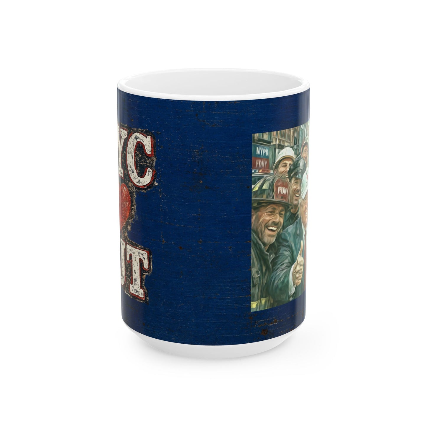 Trump “NYC❤️DJT” Ceramic Mug — Vintage Blue-Collar Design (11oz, 15oz)