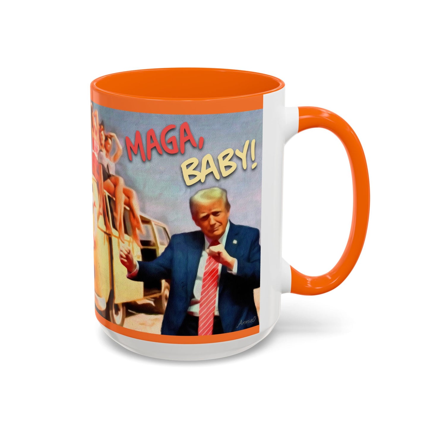 Political Novelty Covfefe Mug – "MAGA Baby" Retro Campaign Design