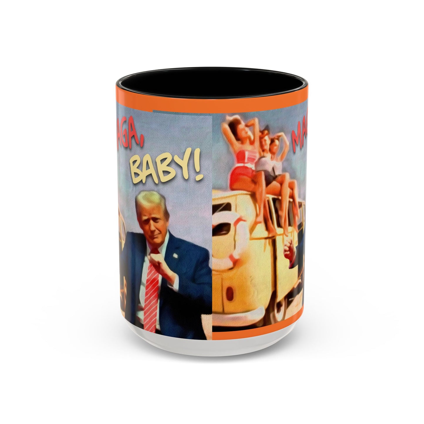 Political Novelty Covfefe Mug – "MAGA Baby" Retro Campaign Design