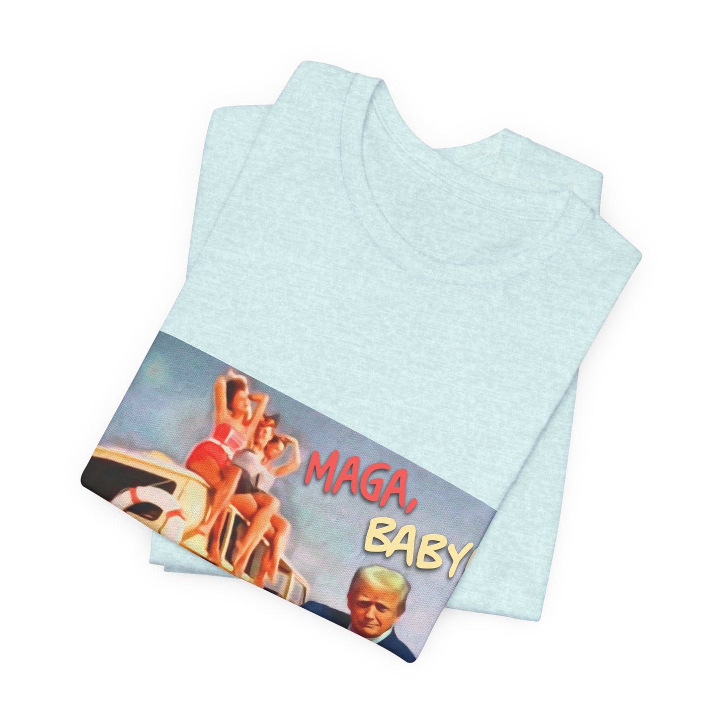 Vintage Political Graphic Tee — "MAGA Baby!"