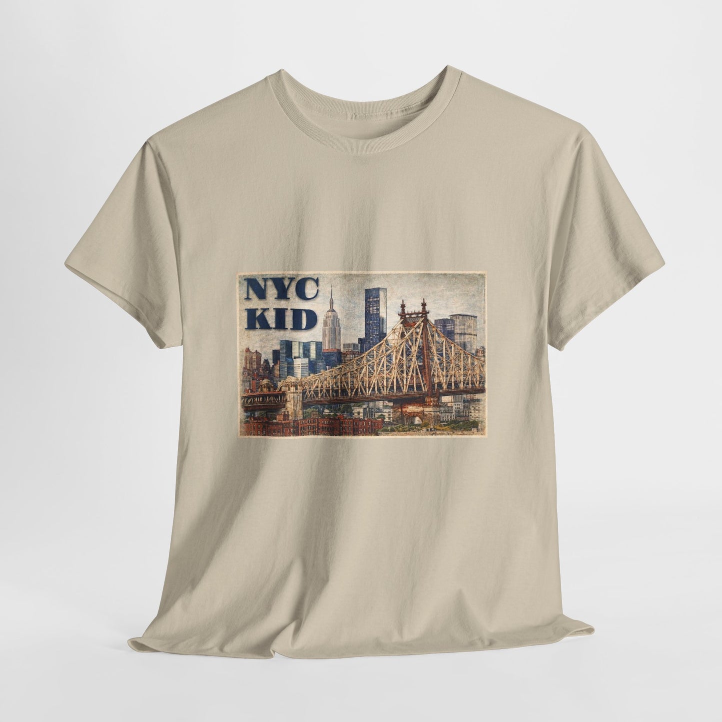 NYC Kid T-Shirt — Vintage Queensboro Bridge New York City Tee