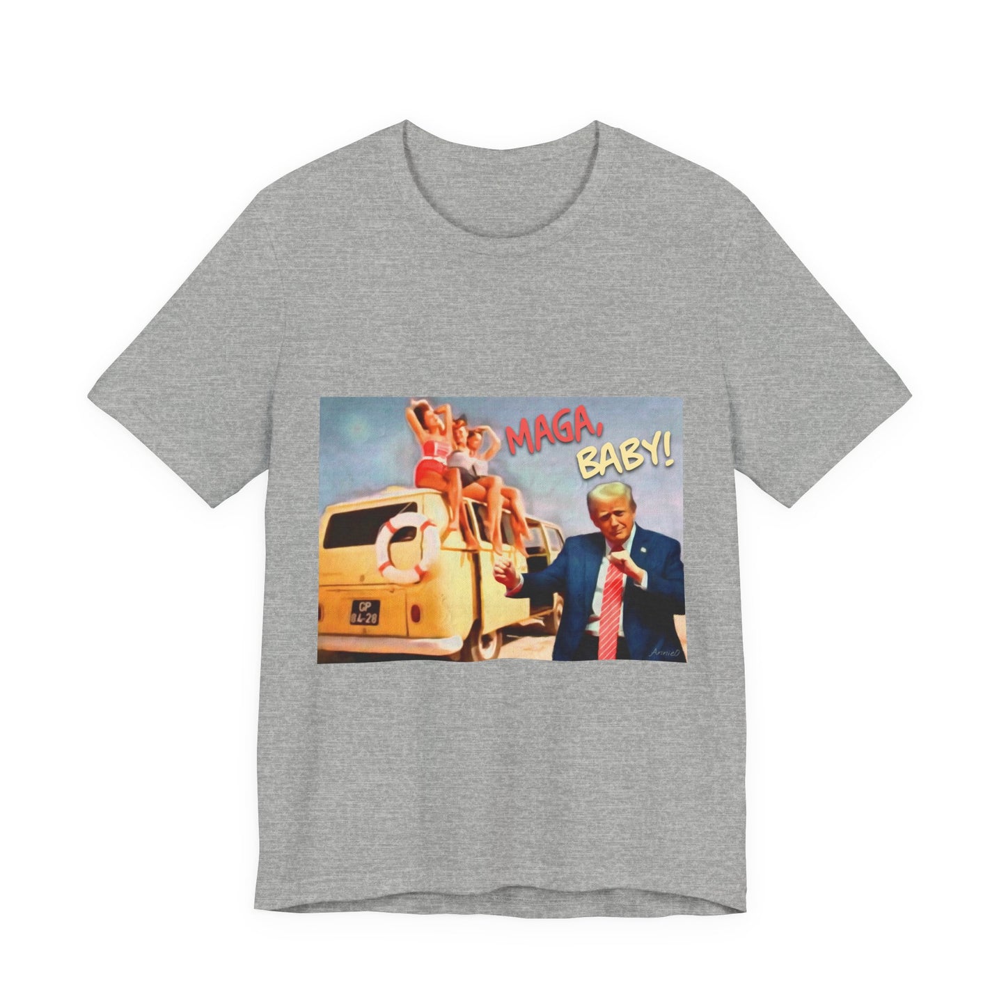 Vintage Political Graphic Tee — "MAGA Baby!"