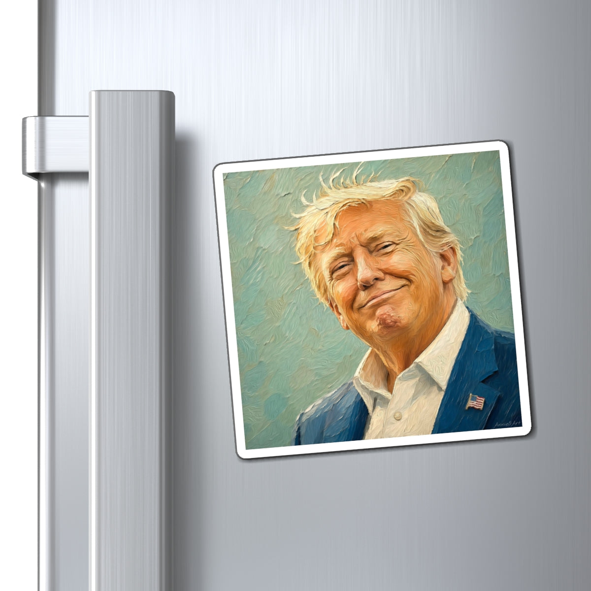 Portrait Magnet - Patriotic Smiling Leader Art