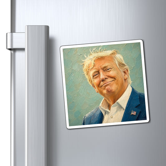 Portrait Magnet - Patriotic Smiling Leader Art