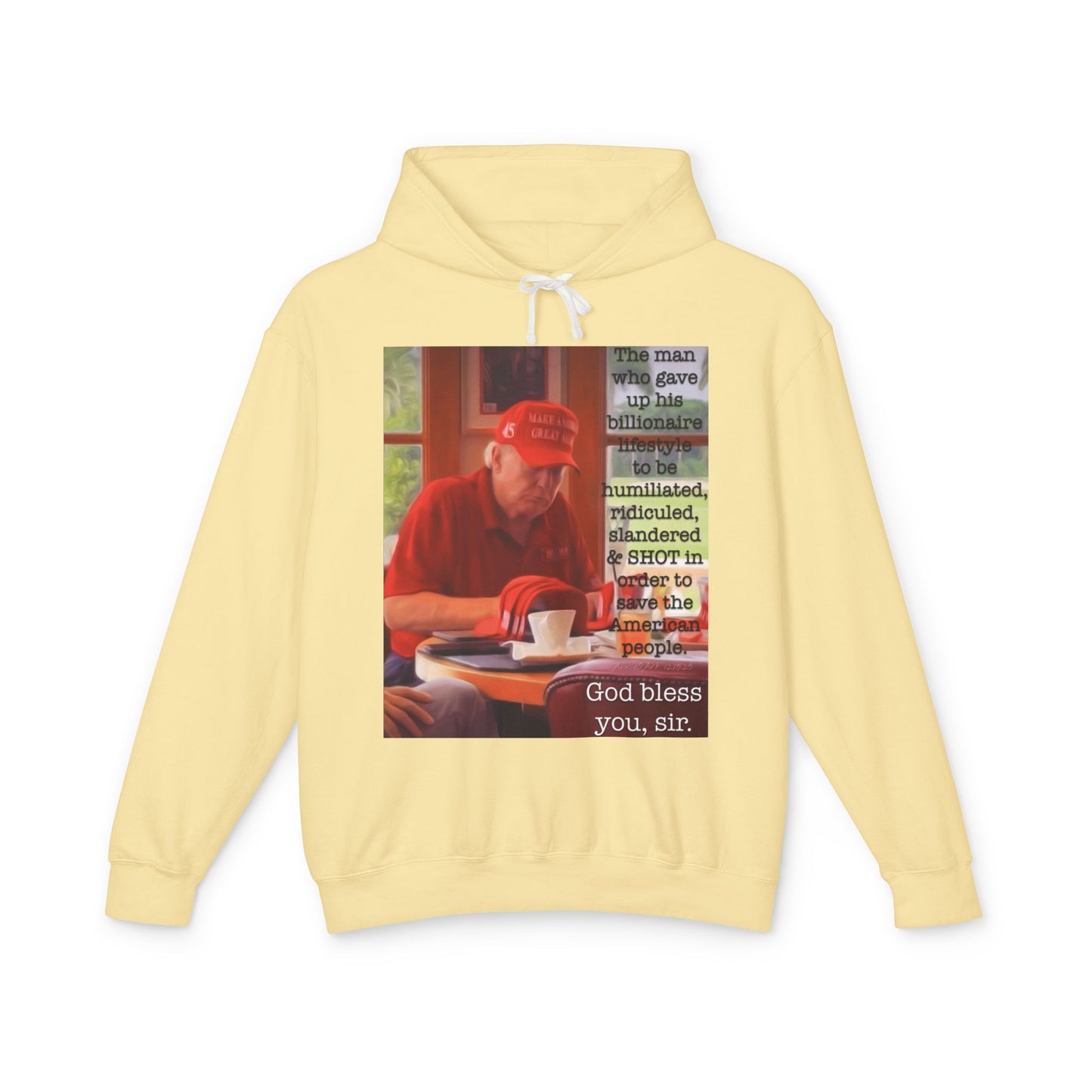 Patriotic 'God Bless You, Sir' Hoodie — Vintage Veteran Tribute Sweatshirt