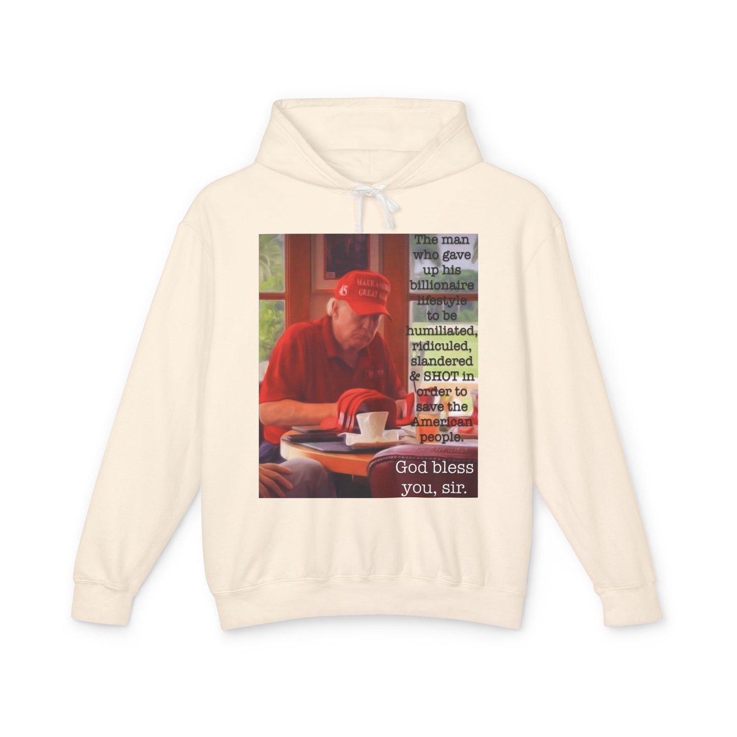 Patriotic 'God Bless You, Sir' Hoodie — Vintage Veteran Tribute Sweatshirt