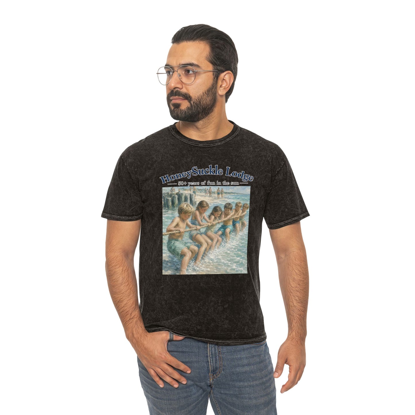Honeysuckle Lodge Vintage  T-Shirt — “I Hear You Call To Me” Mineral Wash