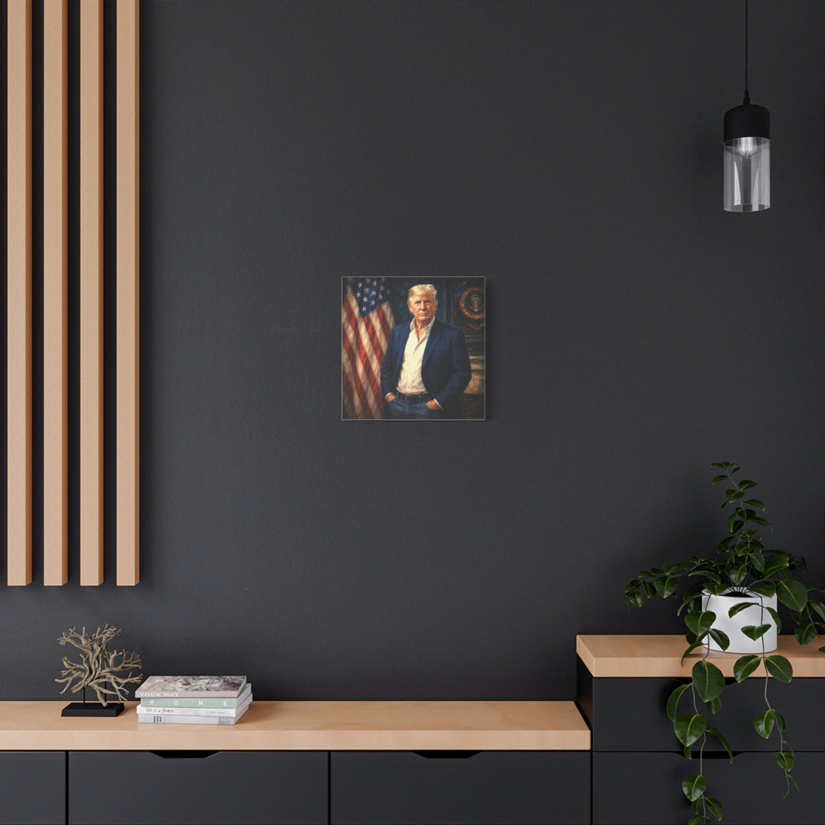Trump Patriotic Portrait Canvas