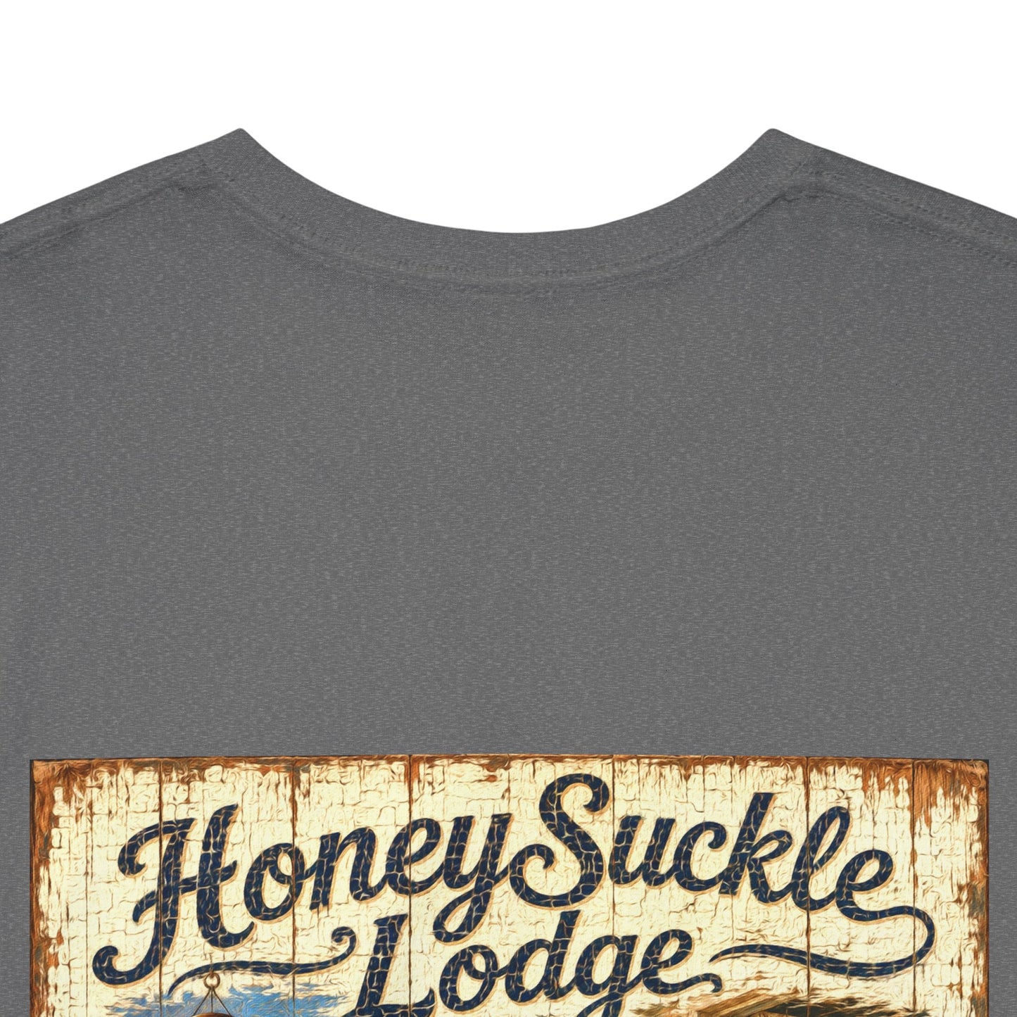 Vintage Beach T‑Shirt — 'Honeysuckle Lodge: 50+ Years of Endless Summer' Retro Seaside Tee