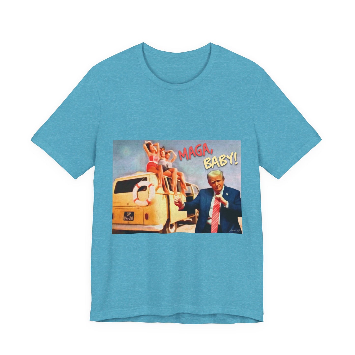 Vintage Political Graphic Tee — "MAGA Baby!"