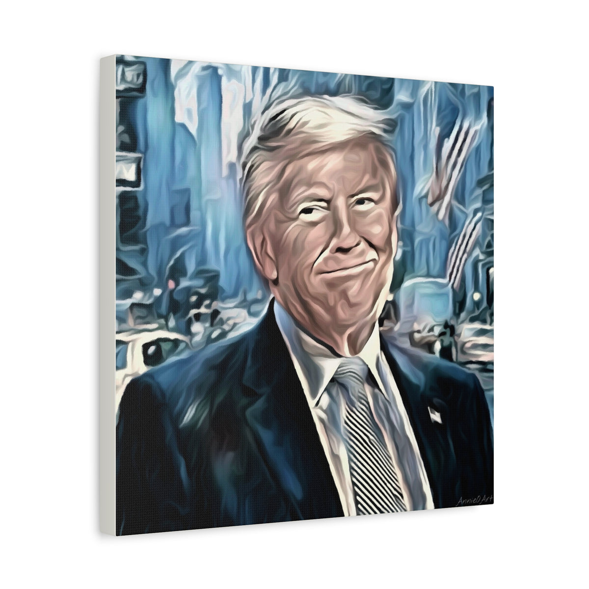Patriotic Portrait Canvas Print — Trump Artwork
