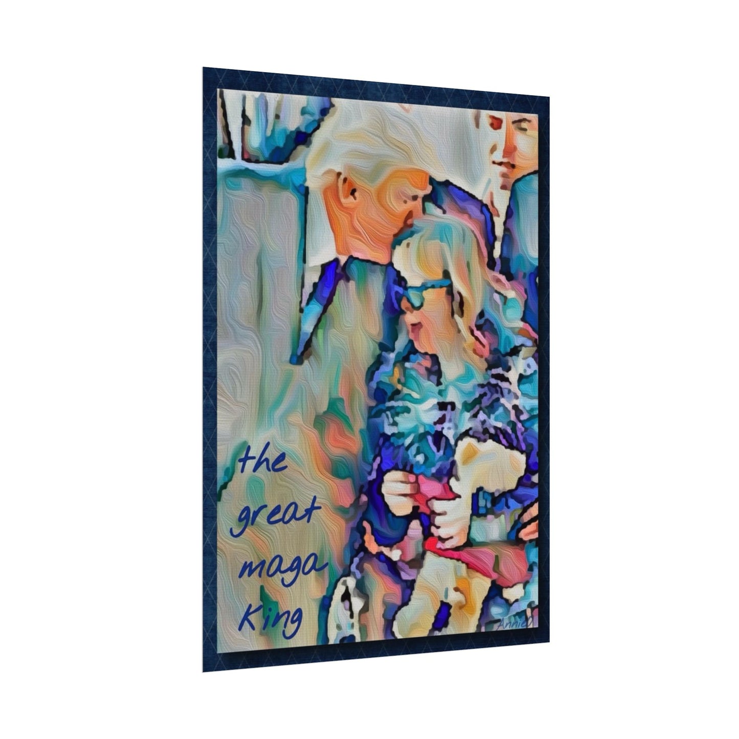 Watercolor Matte Poster — "The Great Maga King" Textured Art Print