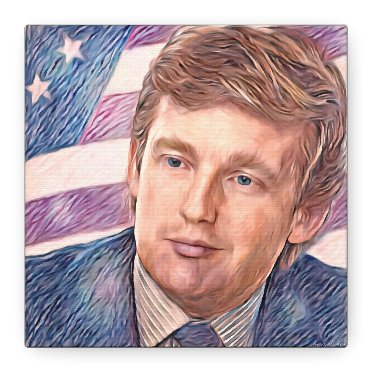 Trump Patriotic Portrait Canvas