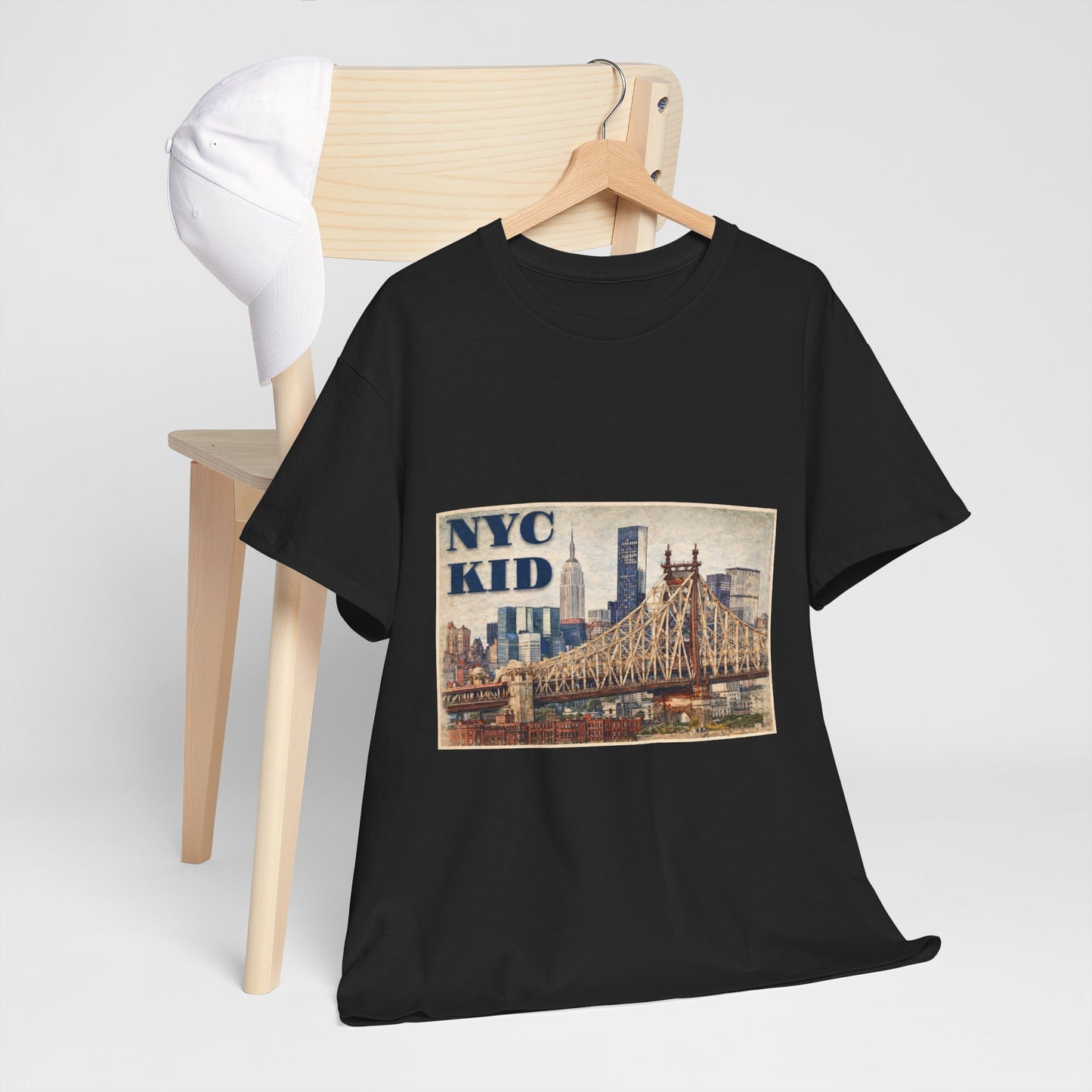 NYC Kid T-Shirt — Vintage Queensboro Bridge New York City Tee