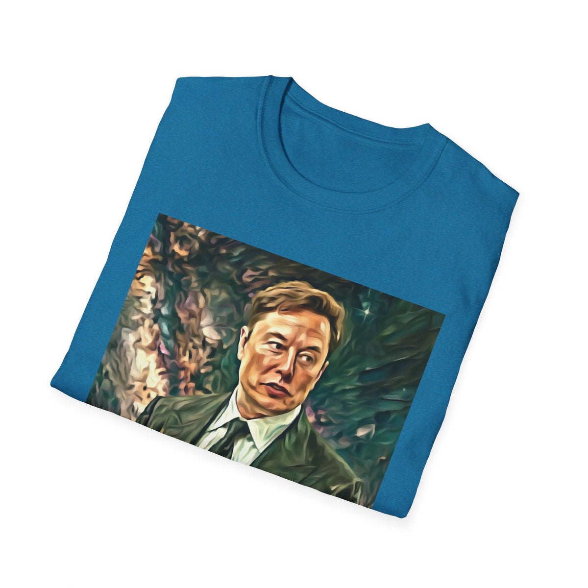 Elon Musk with Rocket— Graphic T-Shirt