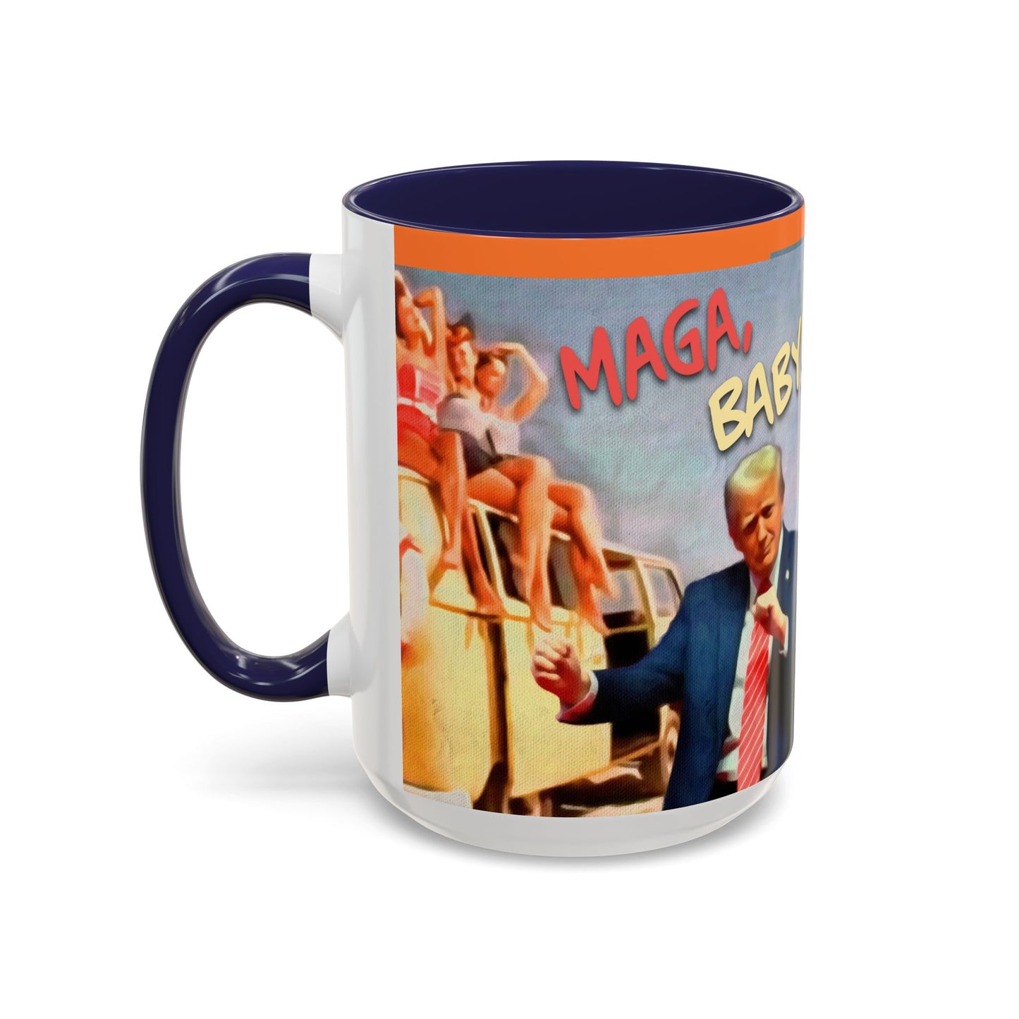 Political Novelty Covfefe Mug – "MAGA Baby" Retro Campaign Design