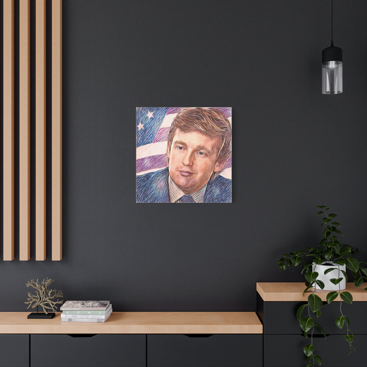 Trump Patriotic Portrait Canvas
