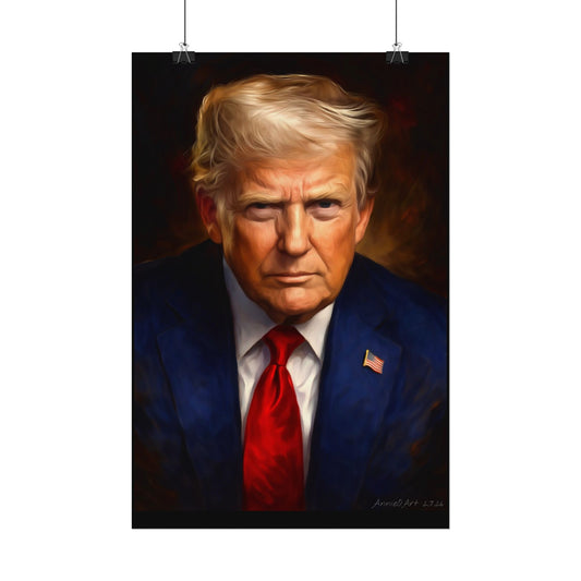 Trump Oil Portrait Poster