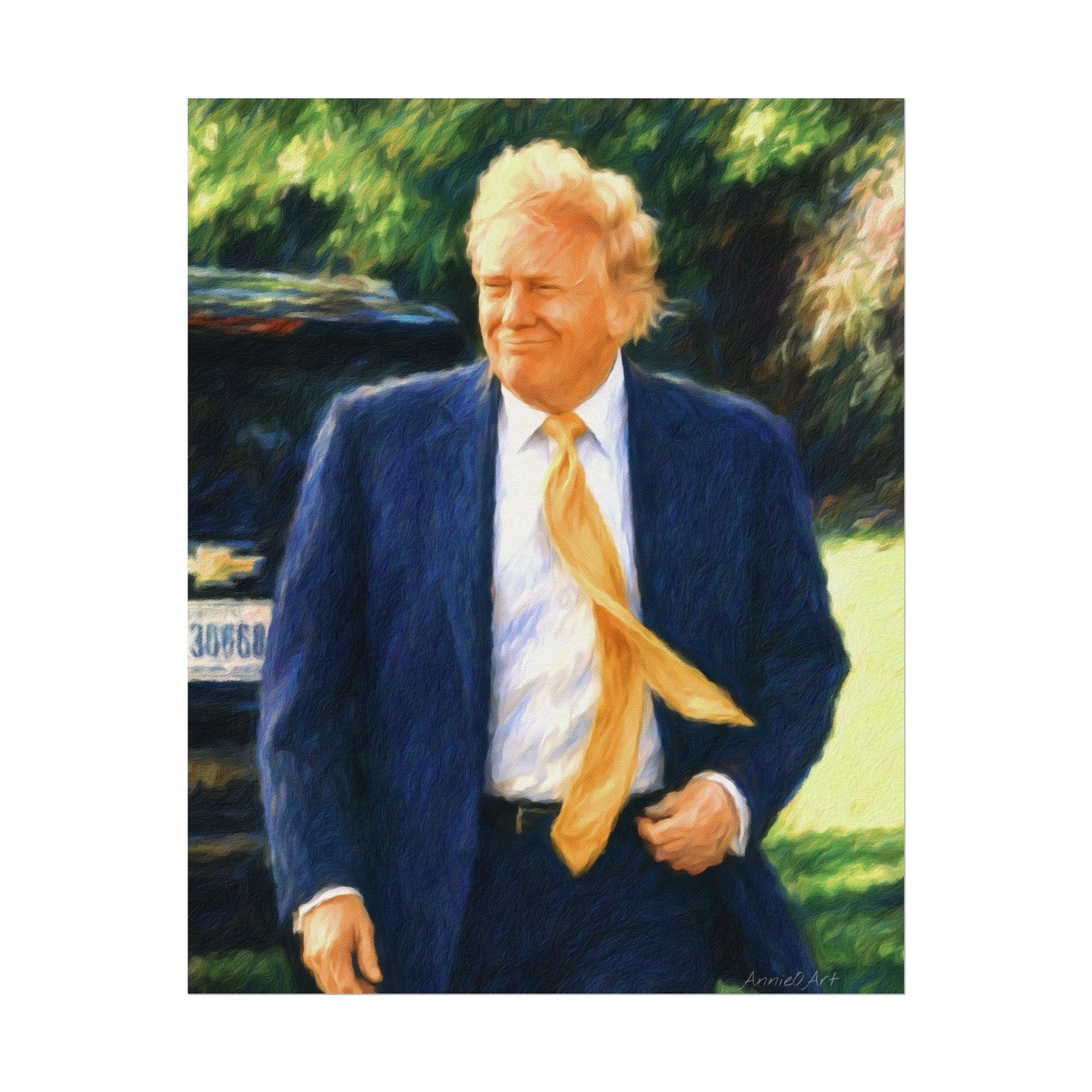 Trump Textured Poster Print