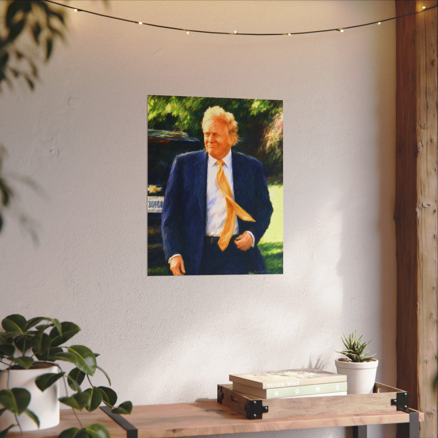 Trump Textured Poster Print