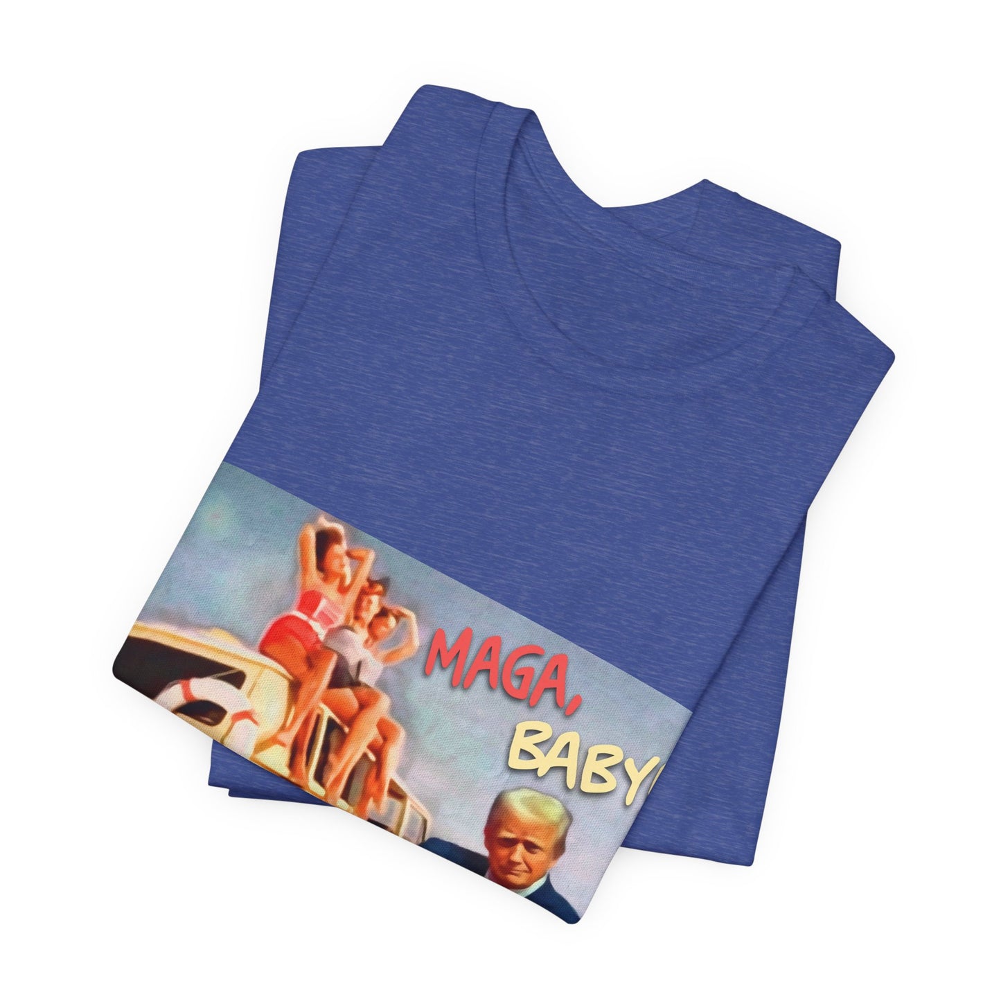 Vintage Political Graphic Tee — "MAGA Baby!"