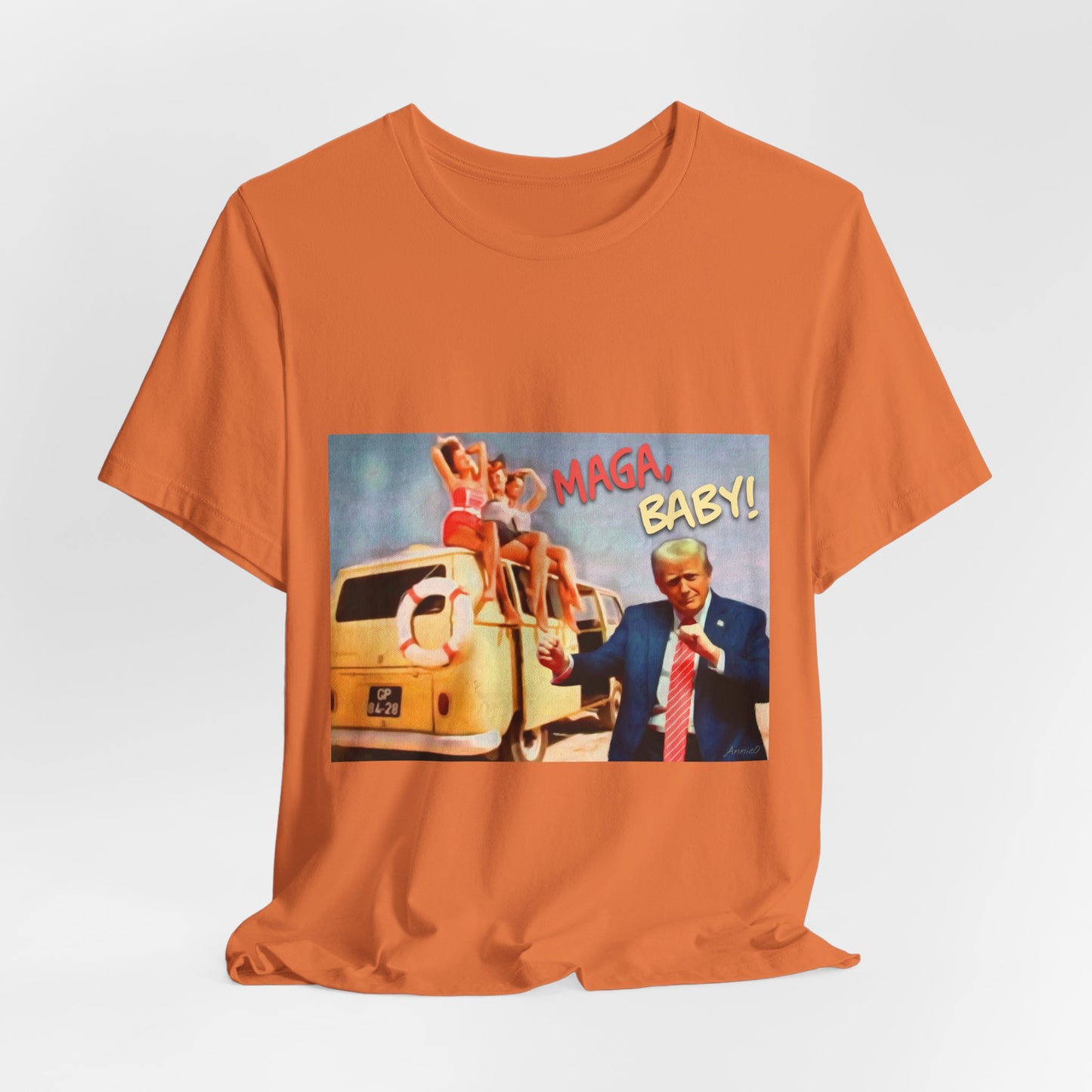 Vintage Political Graphic Tee — "MAGA Baby!"