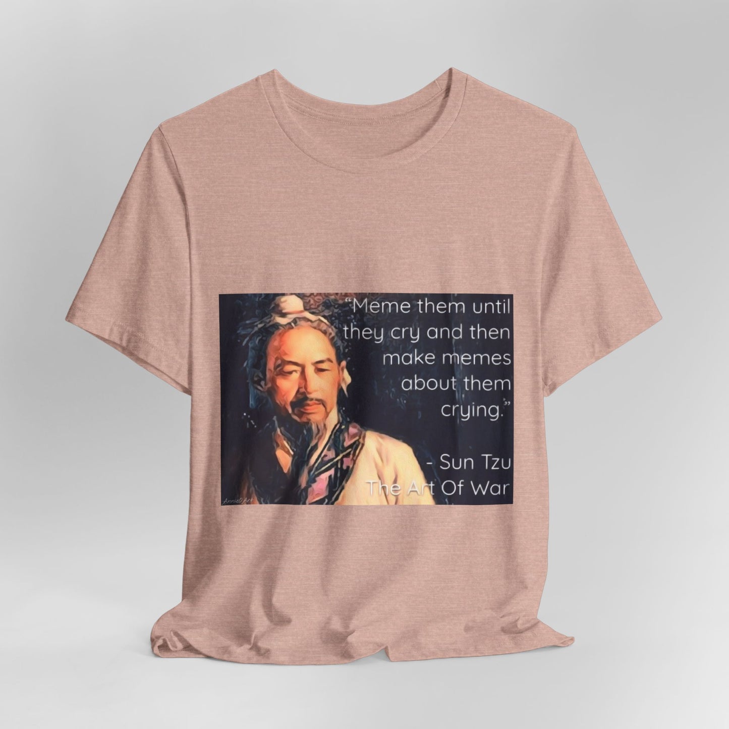 Sun Tzu Meme Tee — "Meme Them Until They Cry" Retro Political Art T‑Shirt