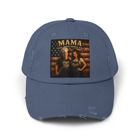 CUSTOM HAT for MANDY—Mama Vintage American Flag Distressed Cap — Proud Mom Hat