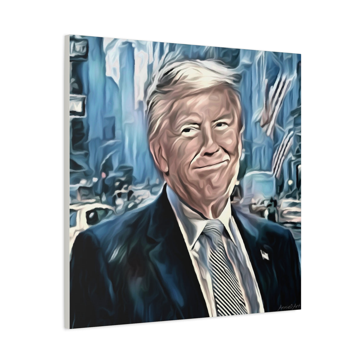 Patriotic Portrait Canvas Print — Trump Artwork