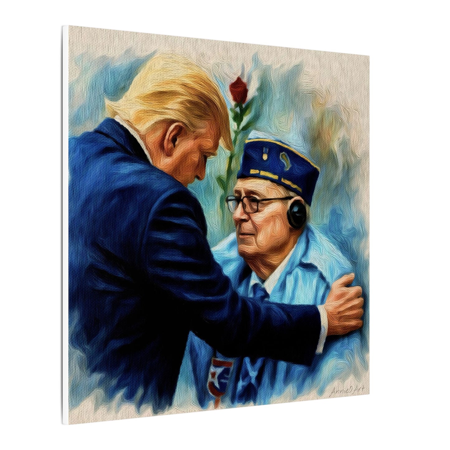 Trump/Patriotic Veteran Tribute Canvas