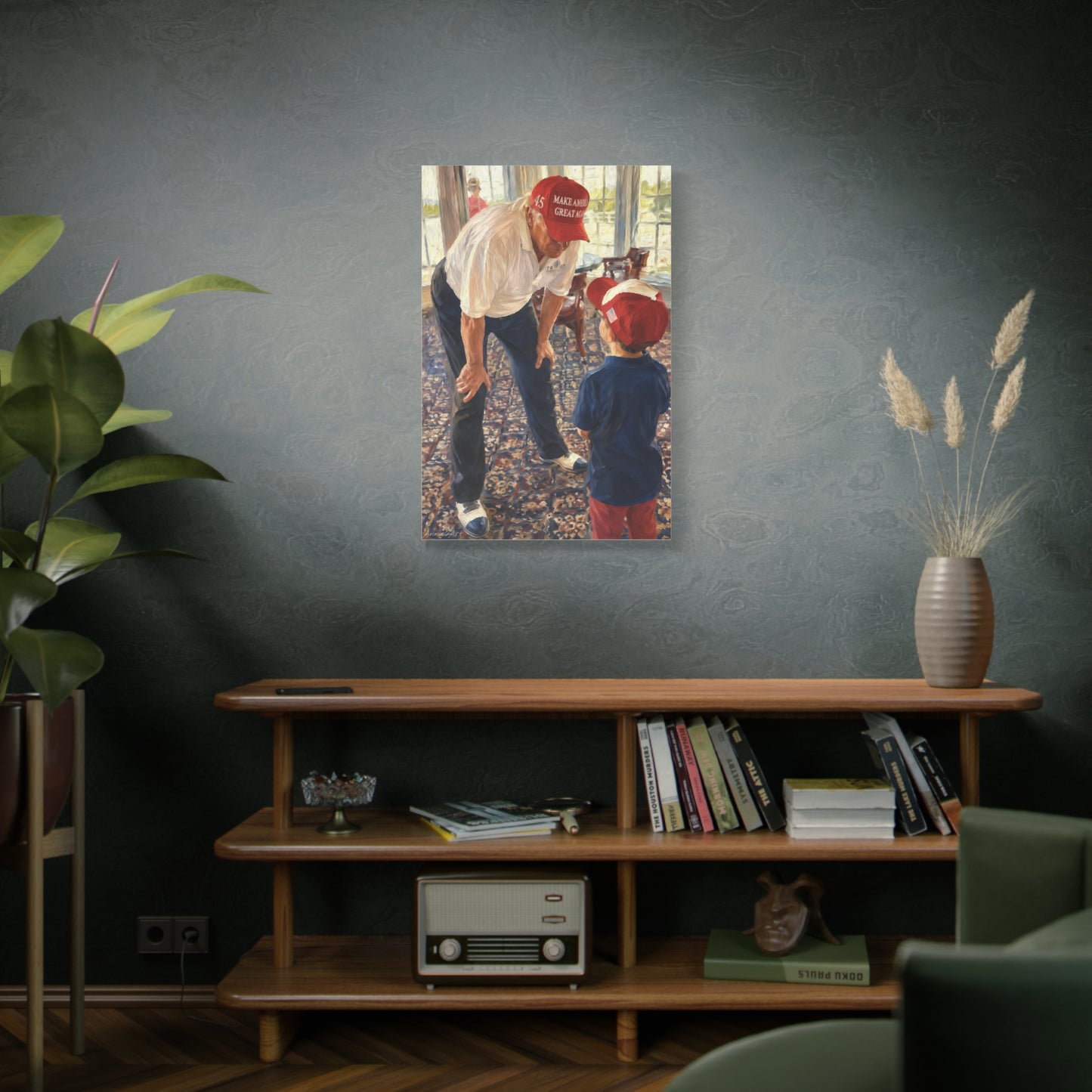 President Trump Through a Child’s Eyes —Portrait Canvas