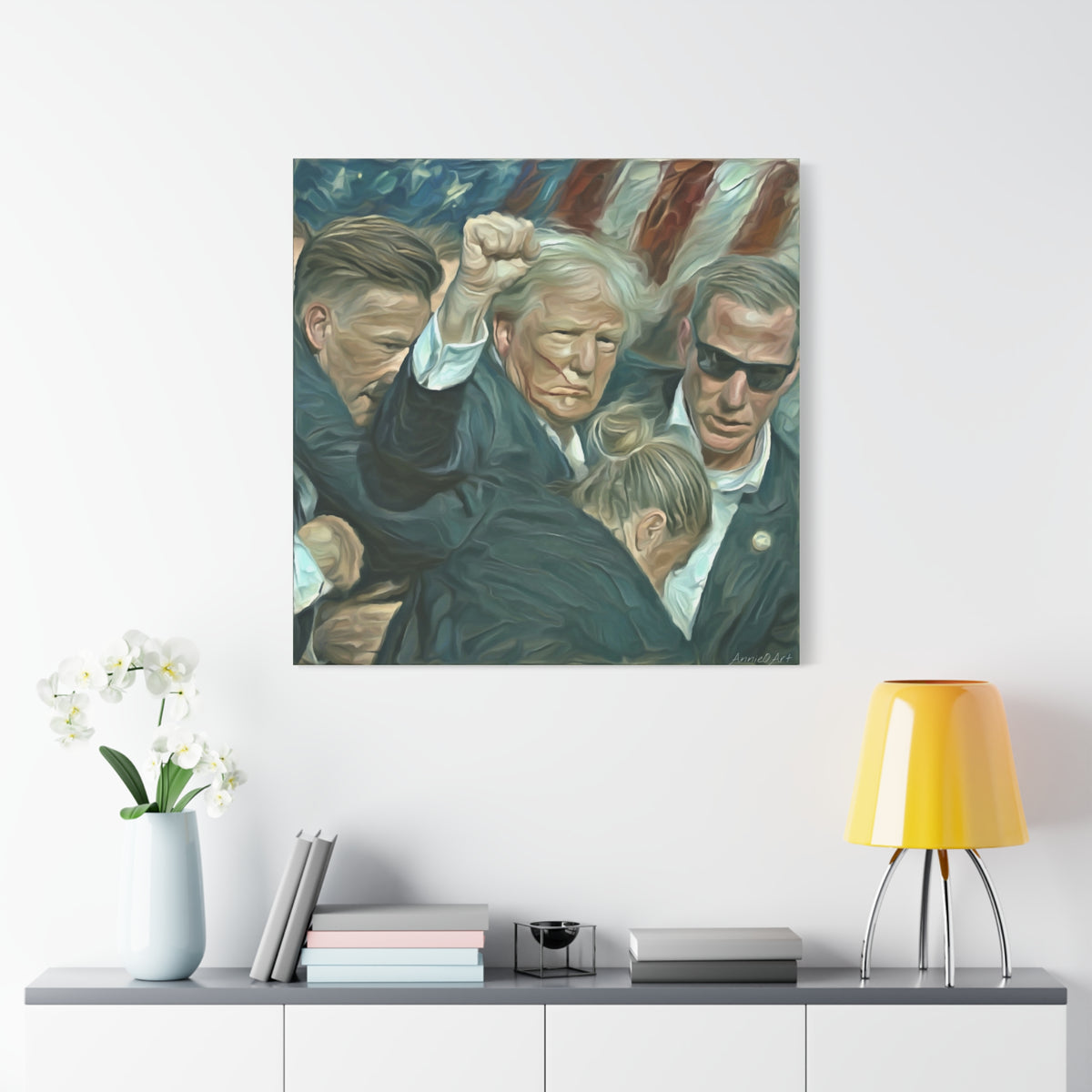Trump ‘FIGHT!’ Fist-Raise Matte Canvas