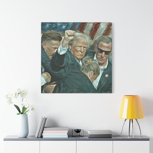 Trump ‘FIGHT!’ Fist-Raise Matte Canvas