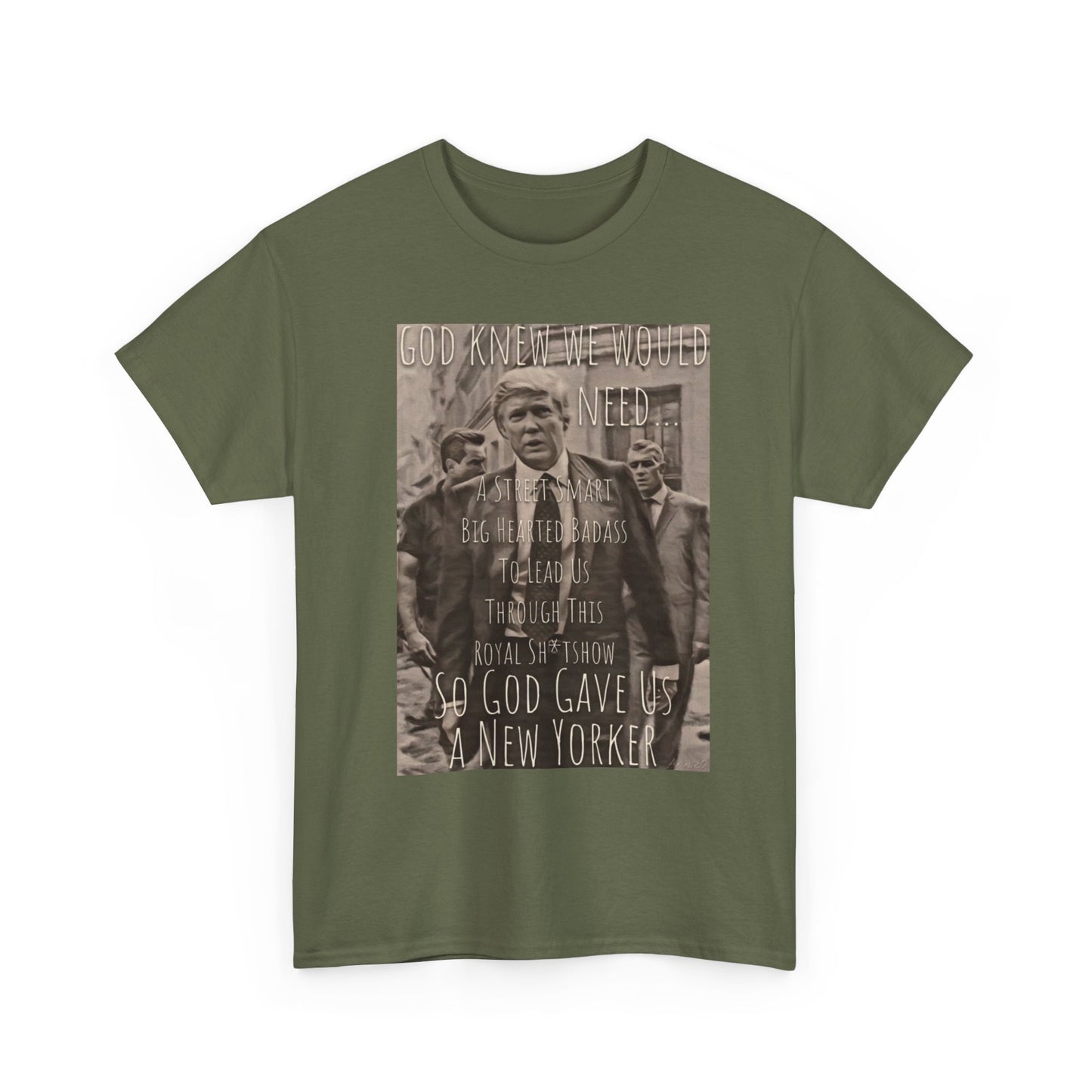 Vintage Trump tee “God gave us a New Yorker” Tee Retro MAGA