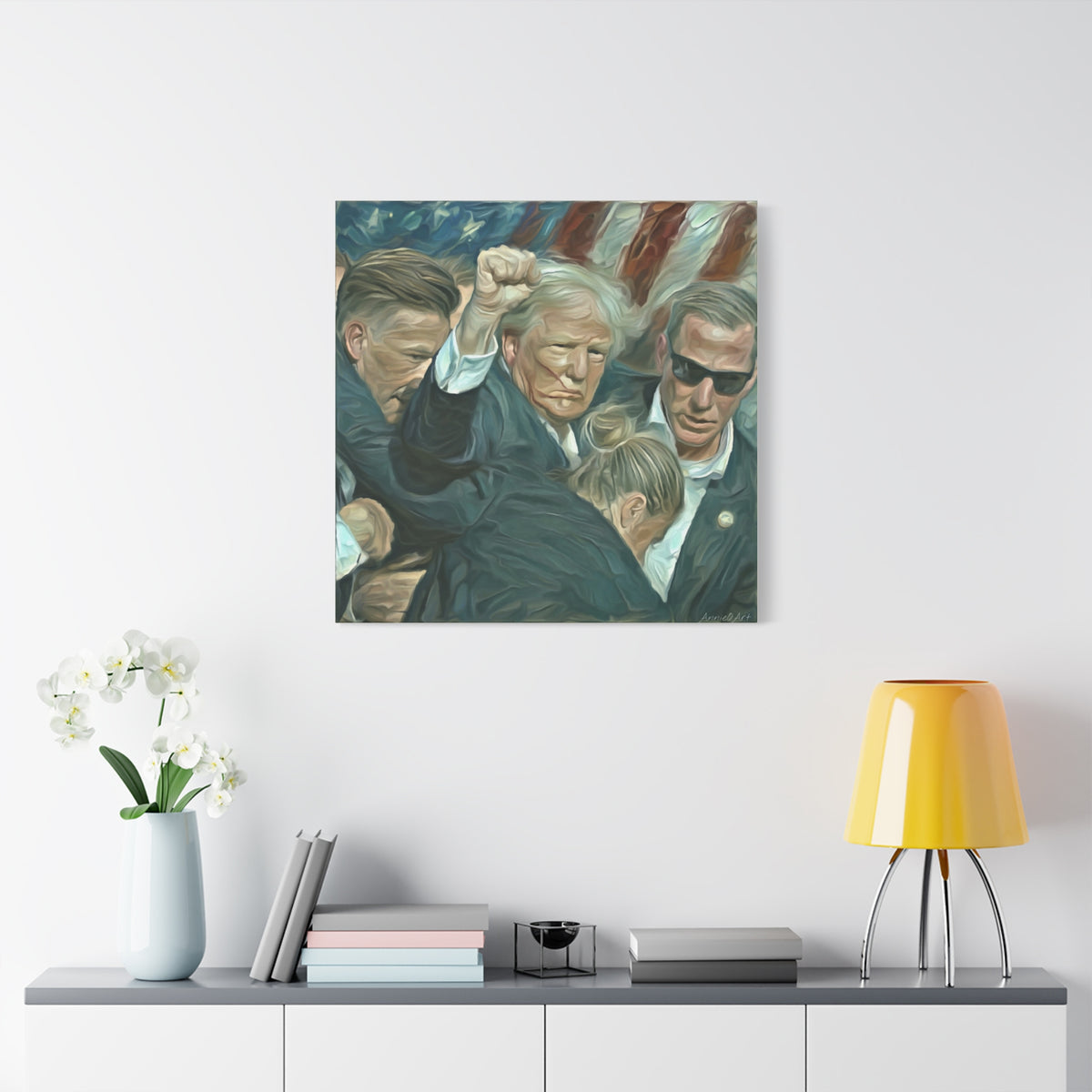 Trump ‘FIGHT!’ Fist-Raise Matte Canvas