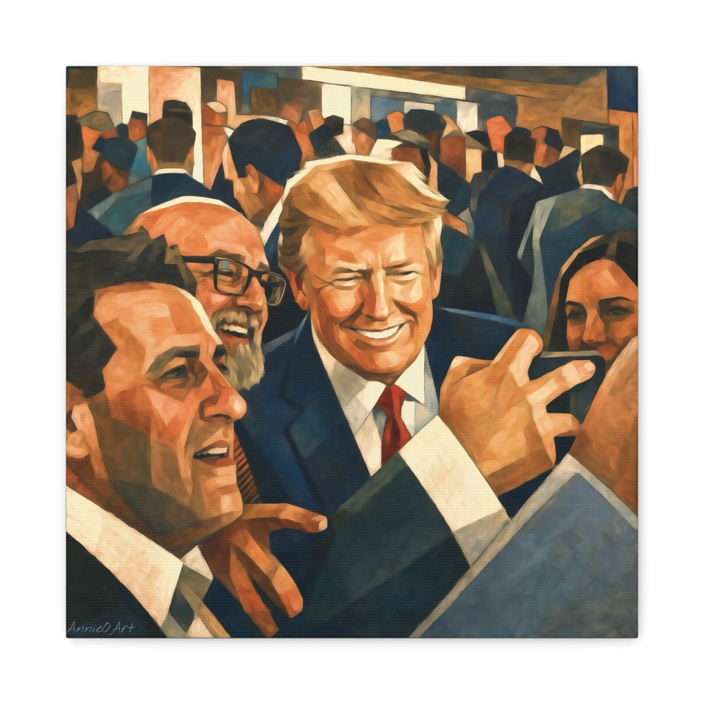 Trump Man of the People Portrait Canvas