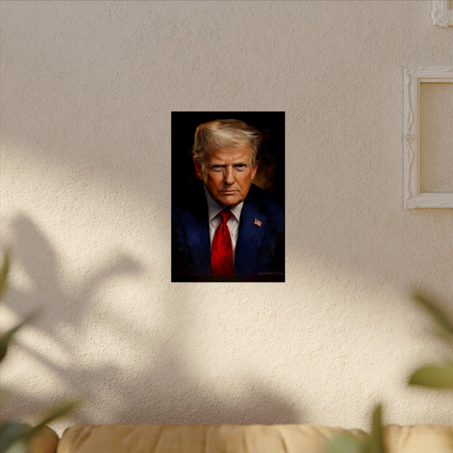 Trump Oil Portrait Poster