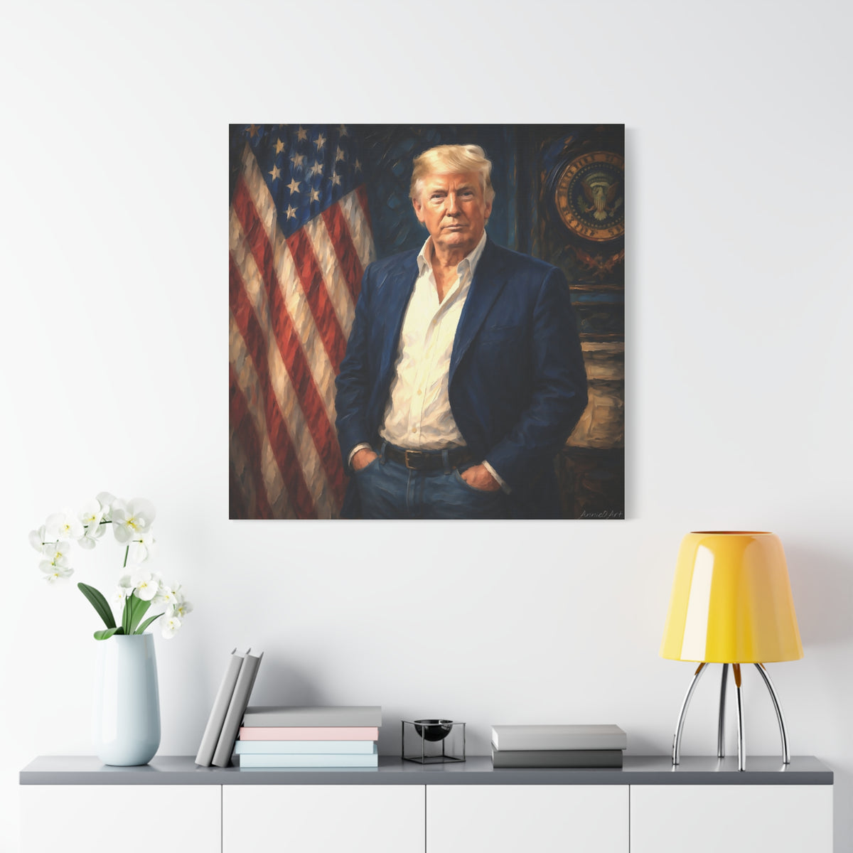 Trump Patriotic Portrait Canvas
