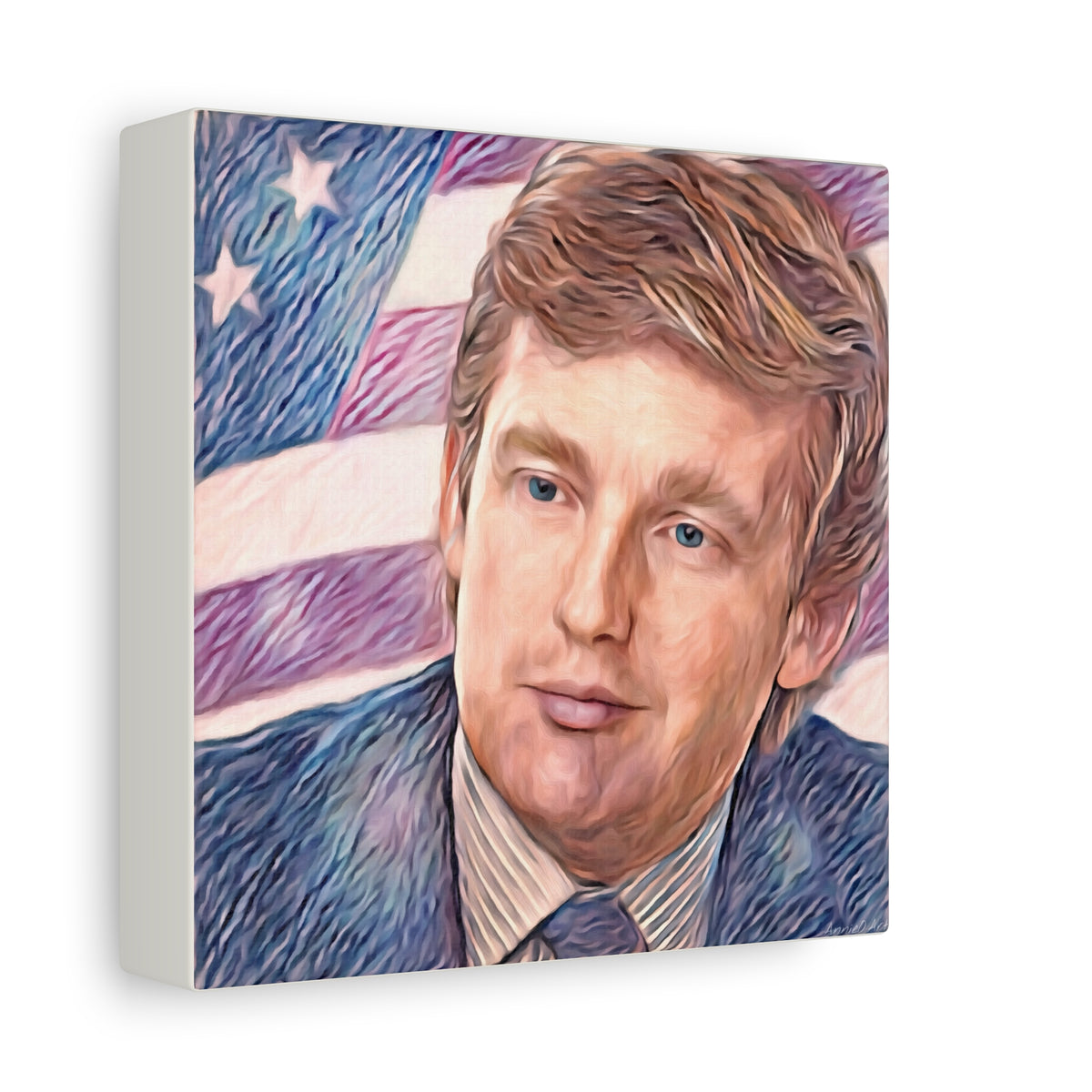 Trump Patriotic Portrait Canvas